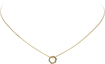 Glow Collier Open Hexagon Zirkonia Goudkleurig 202.0521.43