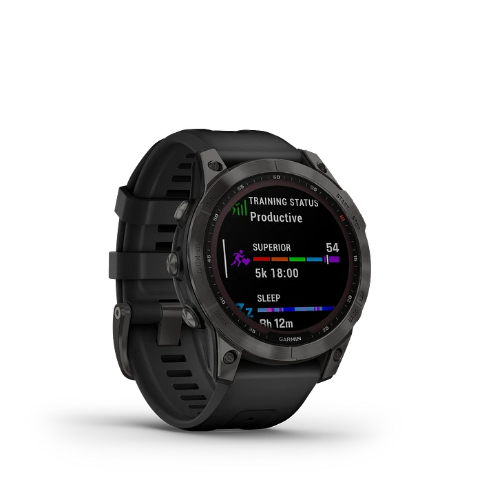 Garmin fēnix® 7 Sapphire Solar, Carbon Grey DLC titanium 010-02540-21 Garmin fēnix® 7 Sapphire Solar, Carbon Grey DLC titanium 010-02540-21