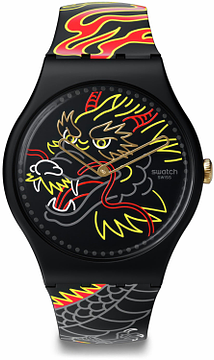 Swatch DRAGON IN WIND PAY! SO29Z137-5300