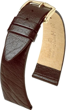 HIRSCH CALF L BROWN LEATHER Goudkleurig