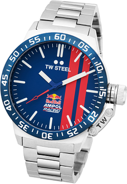 TW Steel TWCS111 Canteen Red Bull Ampol Blauw Staal 45mm