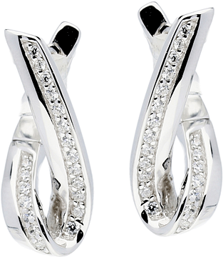 Silver Lining Klapoorringen Elegance CZ Zilver Rd 107.5150.00