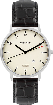 Vicenso Rome VI10015 Zilver Wit/Zwart