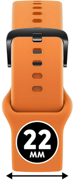 Ice Watch Smart 022548 PERSIMMON ORANGE - BLACK 22mm Band