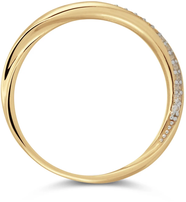 Glow Ring Simpel Twist CZ 585 214.2041 Glow Ring Simpel Twist CZ 585 214.2041