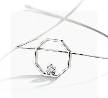 FJF JEWELLERY COLLIER ROSE Zilverkleurig / WHITE FJF0010004SWH