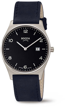 Boccia Titanium 3655-02 Heren Horloge 38mm