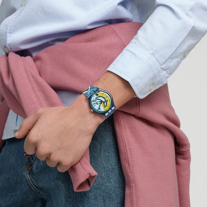 Swatch CHAGALL'S BLUE CIRCUS SUOZ365 Swatch CHAGALL'S BLUE CIRCUS SUOZ365
