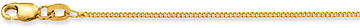 Glow Lengte collier - Gourmet - 1mm - 42cm - Goud - 1.6gr 201.0142