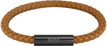 HUGO BOSS HBJ1580153 BRAIDED LEATHER Armband 19cm