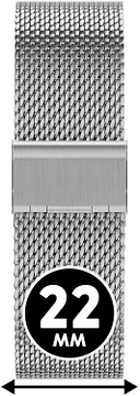 Ice Watch Smart 022558 MILANESE - Zilverkleurig 22mm Band