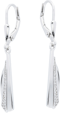 Silver Lining Oorhangers Balk CZ Zilver Rd 108.0600.00