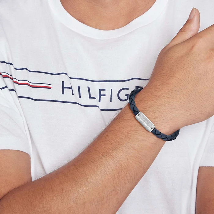 Tommy Hilfiger TJ2790480 Armband Heren Blauw 19cm Tommy Hilfiger TJ2790480 Armband Heren Blauw 19cm