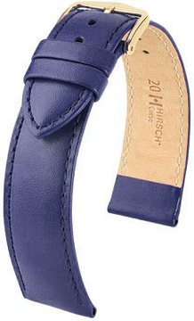 HIRSCH CORSE L BLUE LEATHER Gold