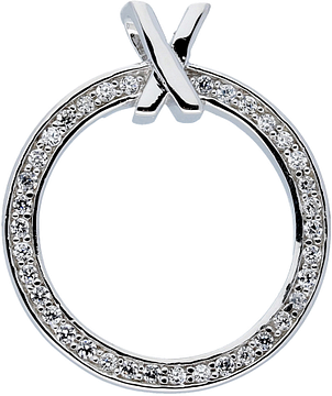 Silver Lining Hanger Fantasie CZ 20mm Zilver Rd 120.0451.00