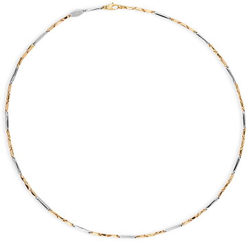 SWING JEWELS NOUVEAU 14 CT BICOLOR GOLD NECKLACE CORR 113B-45