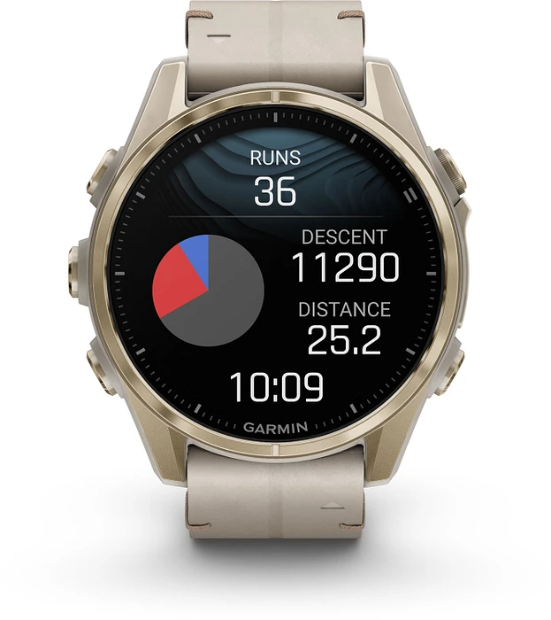 Garmin Fenix 8 - 010-02903-40 43 mm, AMOLED Sapphire, Soft Goudkleurig Limestone band Garmin Fenix 8 - 010-02903-40 43 mm, AMOLED Sapphire, Soft Goudkleurig Limestone band