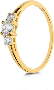 GLOW - 214.2098 - Ring - Goud - Zirkonia 214.2098