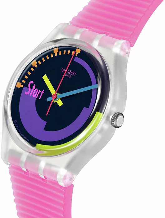 SWATCH NEON PINK PODIUM SO28K111 SWATCH NEON PINK PODIUM SO28K111