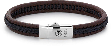 Rebel & Rose Absolutely Leather Dual Twisted Black-Earth RR-L0065-S