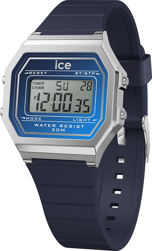 ICE-WATCH - ICE Digit Retro Tranquil Blue - Orologio Blu Da Donna Con Cinturino In Plastica - 022058 (Small - 5