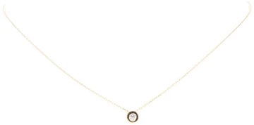 Glow COLLIER SOLITAIRE - 585 GEEL - 42.5/45CM - 1,3GR - CZ 202.2143.45