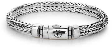 Rebel & Rose Sterling Zilverkleurig Line Iris RR-BR007-S