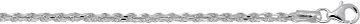 Zilverkleurig Lining Schakelarmband Koord 2mm 925 104.0043.19