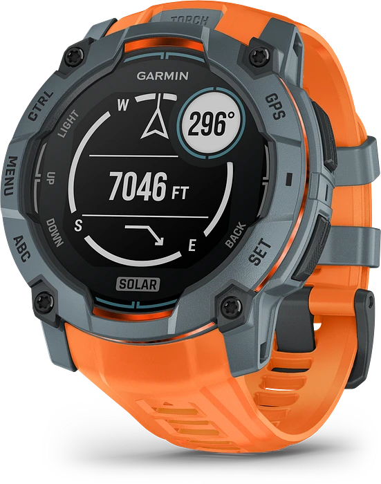 Garmin Instinct 3, 50mm, Solar, Spark Orange Bezel w/Spark Orange Band 010-02935-01 Garmin Instinct 3, 50mm, Solar, Spark Orange Bezel w/Spark Orange Band 010-02935-01