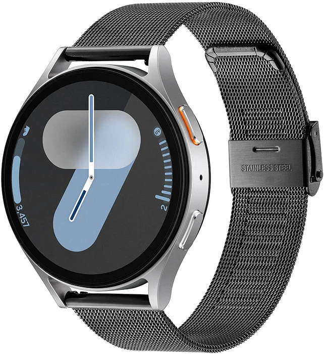 Samsung Galaxy Watch 7 44mm Zilver/Zwart mesh SA.L310SBRM Samsung Galaxy Watch 7 44mm Zilver/Zwart mesh SA.L310SBRM