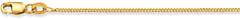 Glow Lengte collier - Gourmet - 1mm - 42cm - Goud - 1.6gr 201.0142