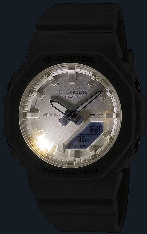 新品未使用 CASIO G-SHOCK GMA-P2100-7AJR ホワイト Casio G-Shock GMA-P2100-7A White Analog Digital Octagon