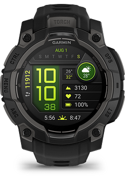 Garmin Instinct 3, 45mm,AMOLED, Black Bezel with Black Band 010-02936-00