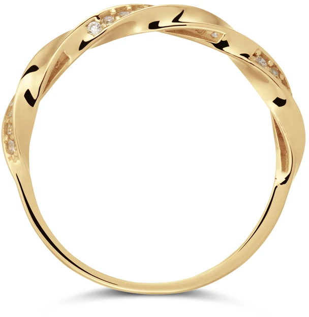 Glow Ring Twist CZ 585 214.2040 Glow Ring Twist CZ 585 214.2040
