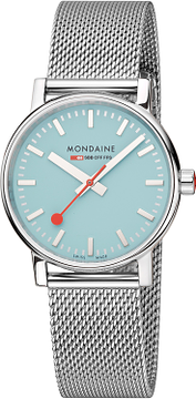 Mondaine MSE.35140.SM Horloge - Milanees - Dusk blue - 35,5mm