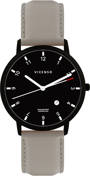 Vicenso Rome VI10036 Zwart PVD Zwart/Grijs Vicenso Rome VI10036 Zwart PVD Zwart/Grijs