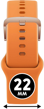 Ice Watch Smart 022556 PERSIMMON ORANGE - ROSE Goudkleurig 22mm Band
