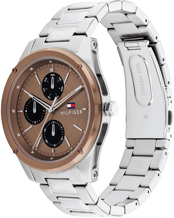 Tommy Hilfiger TH1710533 Horloge Heren Zilverkleurig 43mm Tommy Hilfiger TH1710533 Horloge Heren Zilverkleurig 43mm