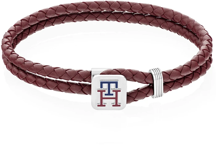Tommy Hilfiger TJ2790533 Armband Heren Leer Bordeaux 19cm Tommy Hilfiger TJ2790533 Armband Heren Leer Bordeaux 19cm