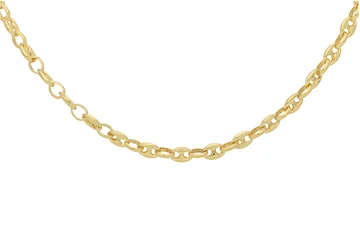 Glow SCHAKELCOLLIER - ZILVER - GP - 45CM - 102.8108.45