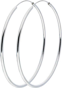 Silver Lining Oorringen Ronde Buis 1.9x60mm Zilver 107.0002.60