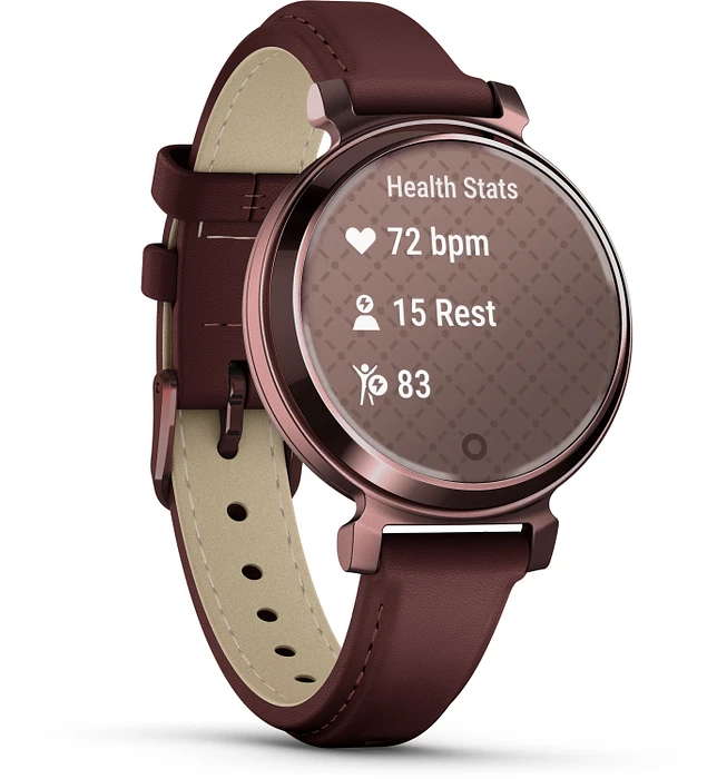 Garmin Lily® 2 Classic, Dark Bronze met Mulberry leren band 010-02839-03