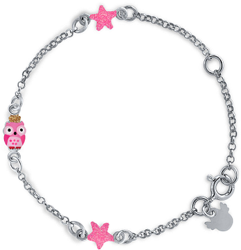 Lapetra LPAR0086 - Armband - Uil - 925 sterling zilver