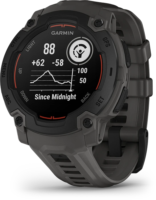 Garmin Instinct E, 45 mm, Black Bezel with Charcoal Band 010-02933-00 Garmin Instinct E, 45 mm, Black Bezel with Charcoal Band 010-02933-00
