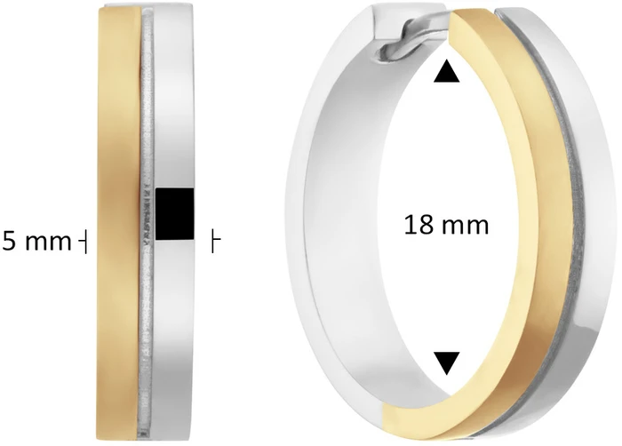 Glow Klapoorringen mt gl 18mm RH YP 925 107.3000.18