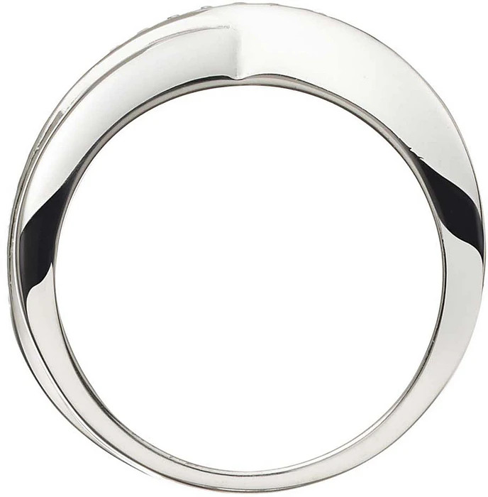 Glow Ring Dubbelkruis CZ 925 114.0378