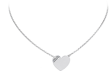 Silver Lining Collier hart kapittelstok 925 rod 102.0590.45