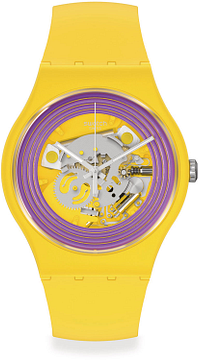 Swatch PURPLE RINGS YELLOW SO29J100