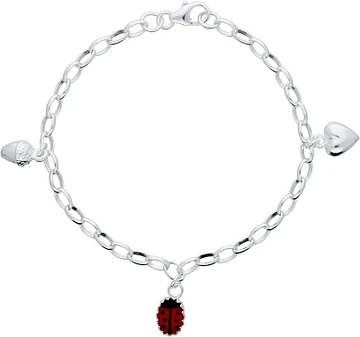 Lilly Kindbedelarmband Lieveheersbeest 925