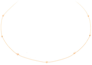 Glow Collier Bolletjes 3mm Goudkleurig CZ 202.2125.60